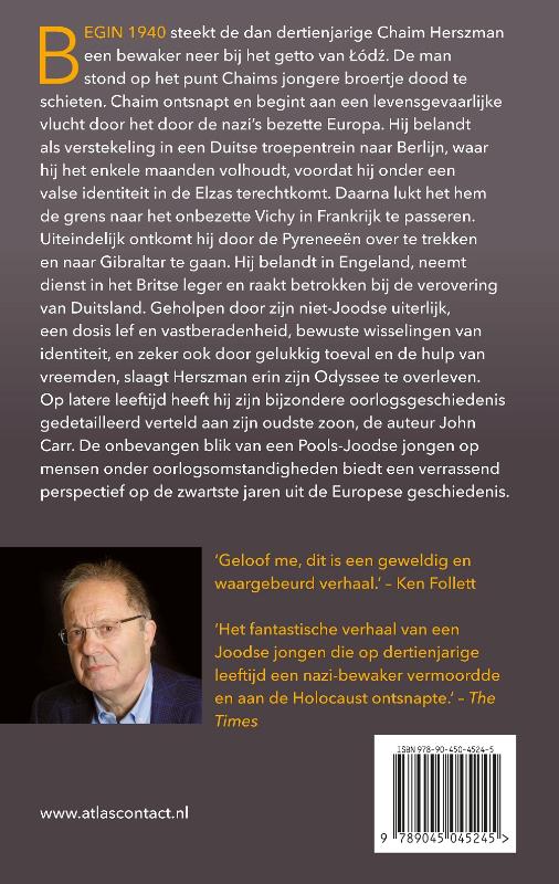 Achterkant van Ontsnapping uit het getto