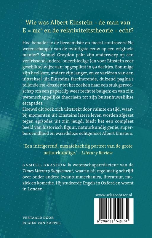 Achterkant van Einstein in tijd en ruimte