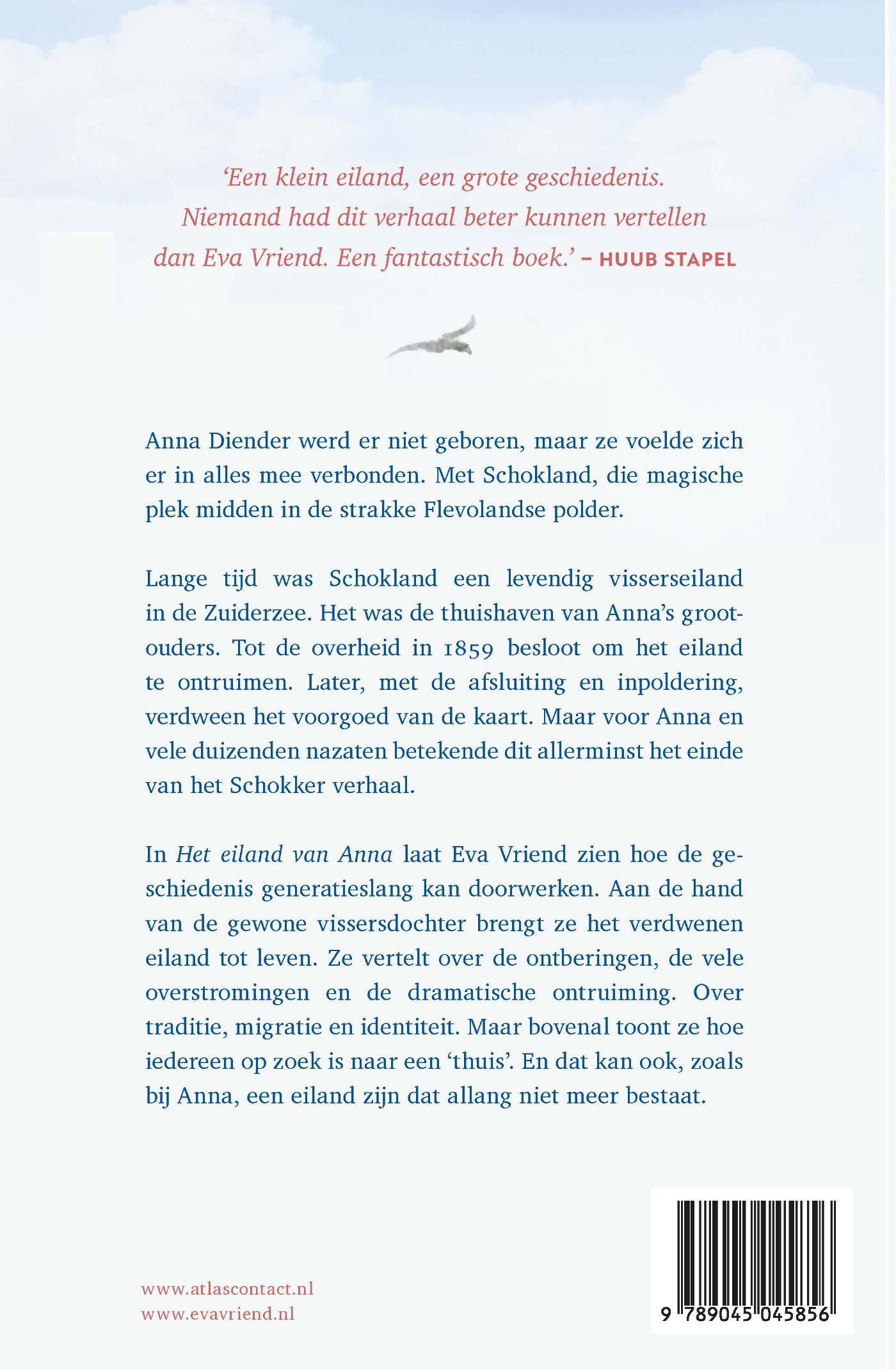 Achterkant van Het eiland van Anna
