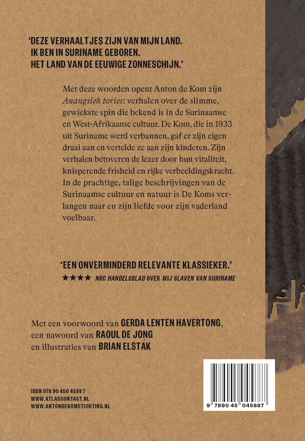 Achterkant van Anangsieh tories