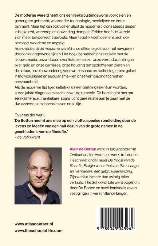 Achterkant van Hoe overleef ik de moderne wereld