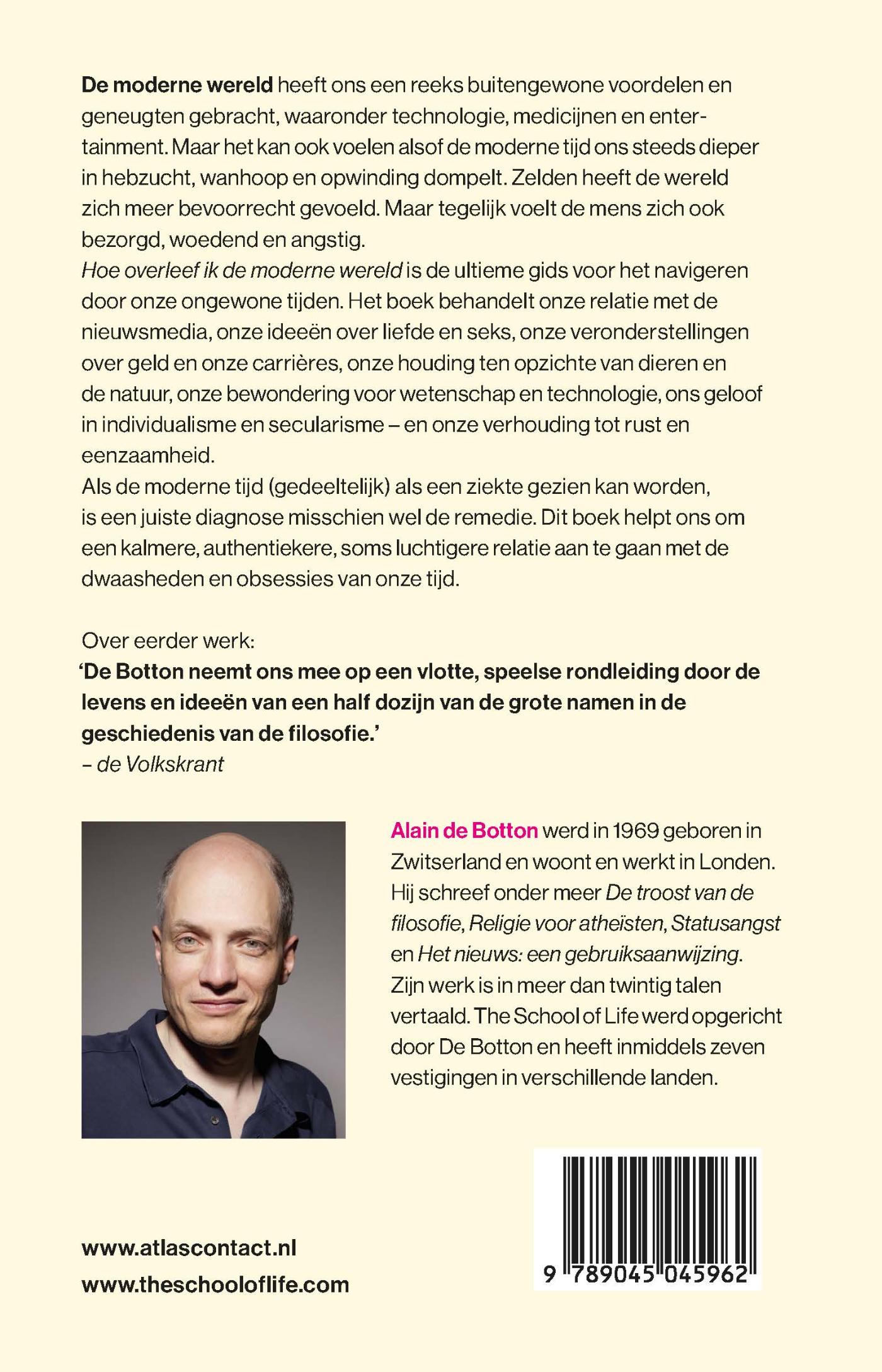 Achterkant van Hoe overleef ik de moderne wereld