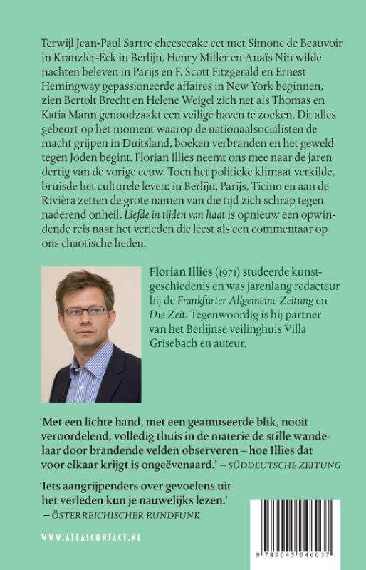 Achterkant van Liefde in tijden van haat