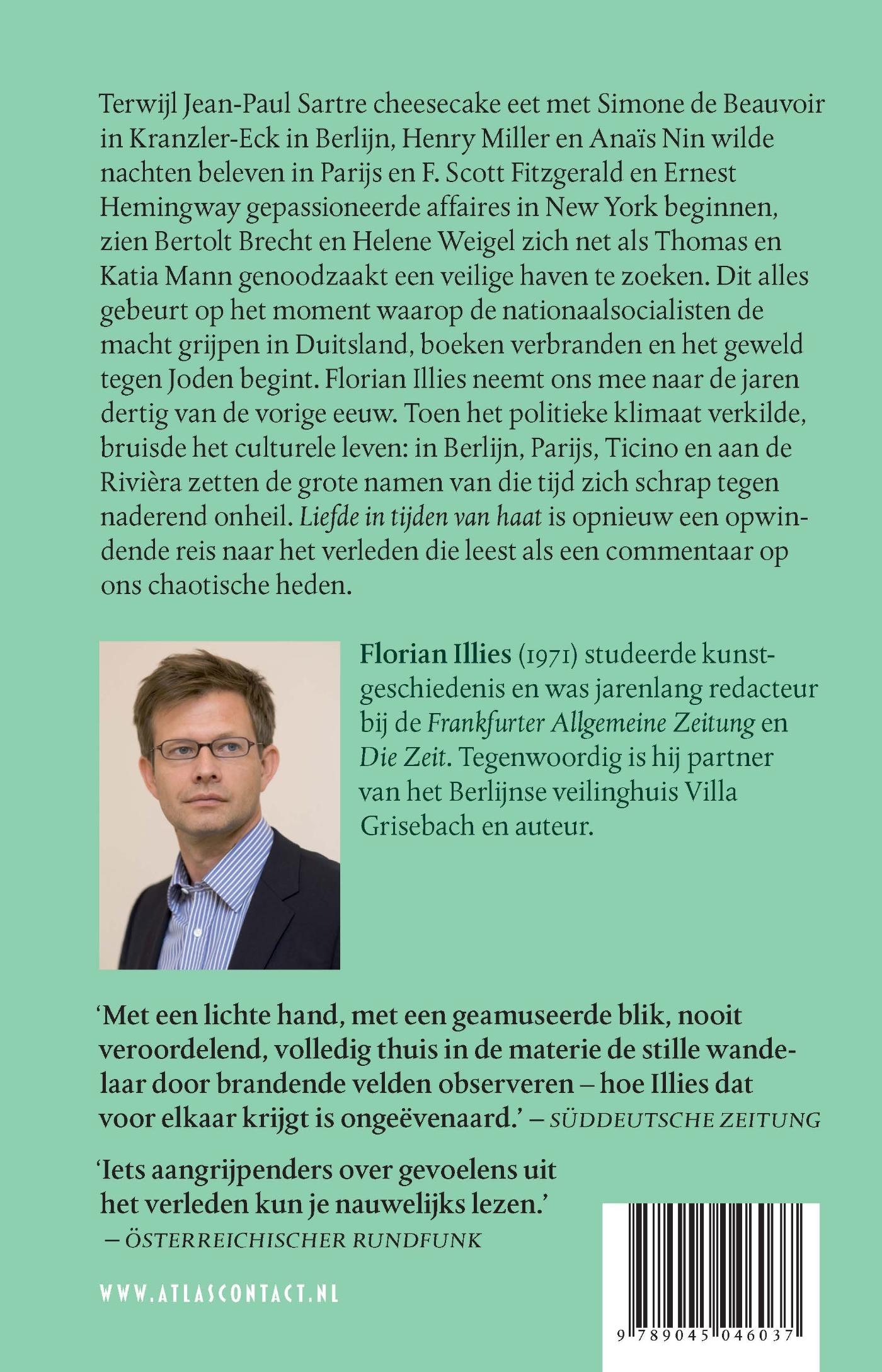Achterkant van Liefde in tijden van haat