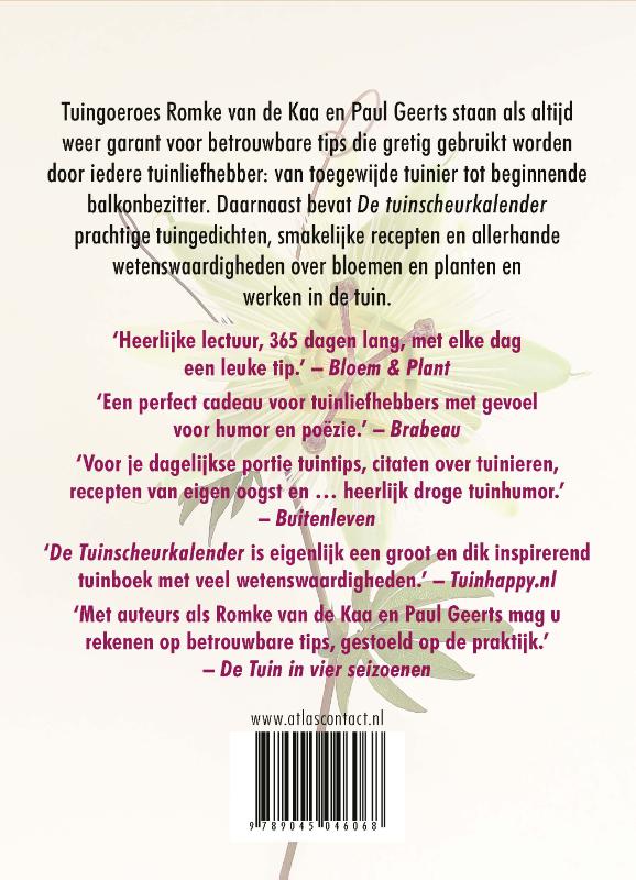 Achterkant van De tuinscheurkalender 2023