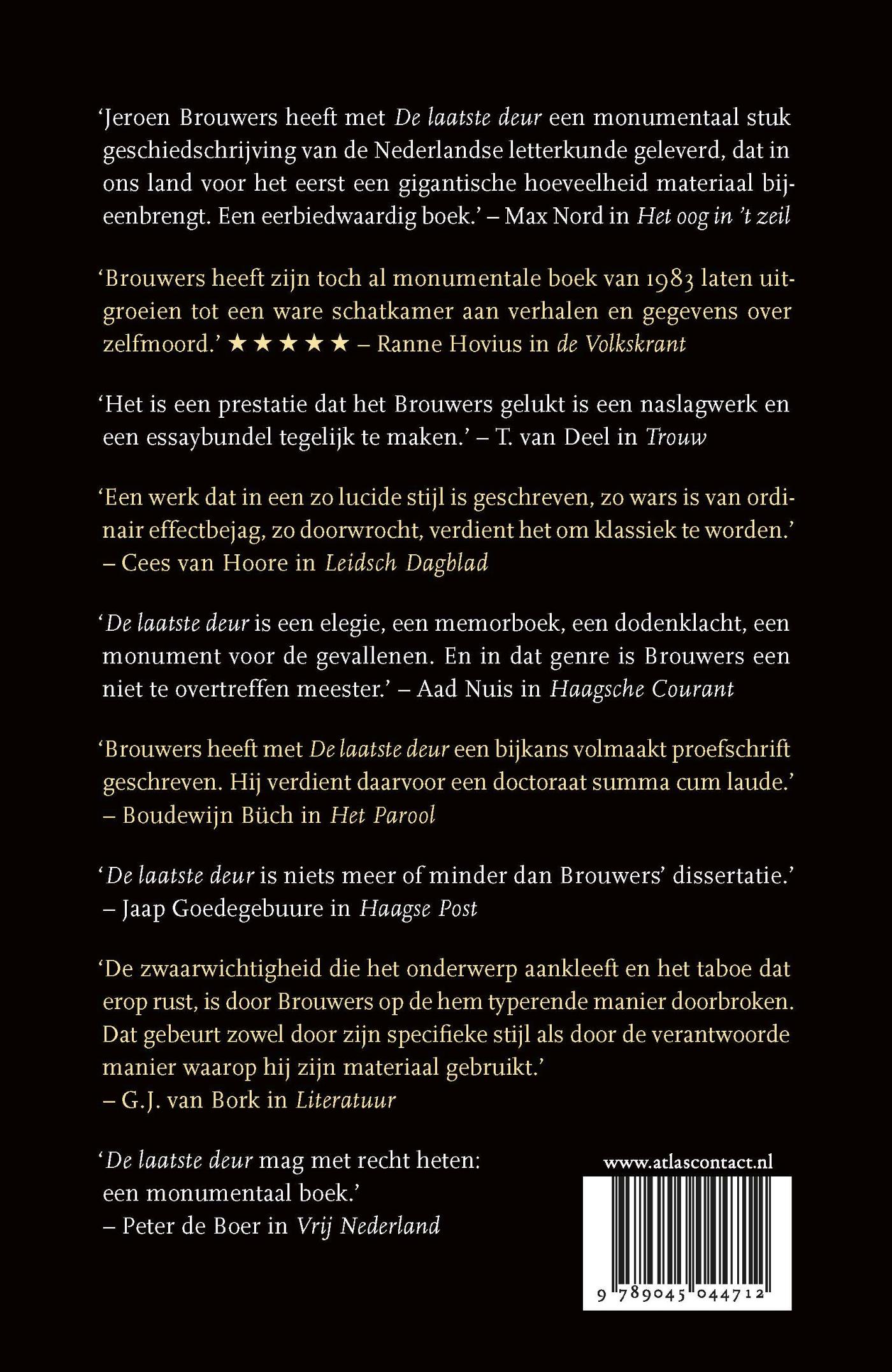 Achterkant van De laatste deur