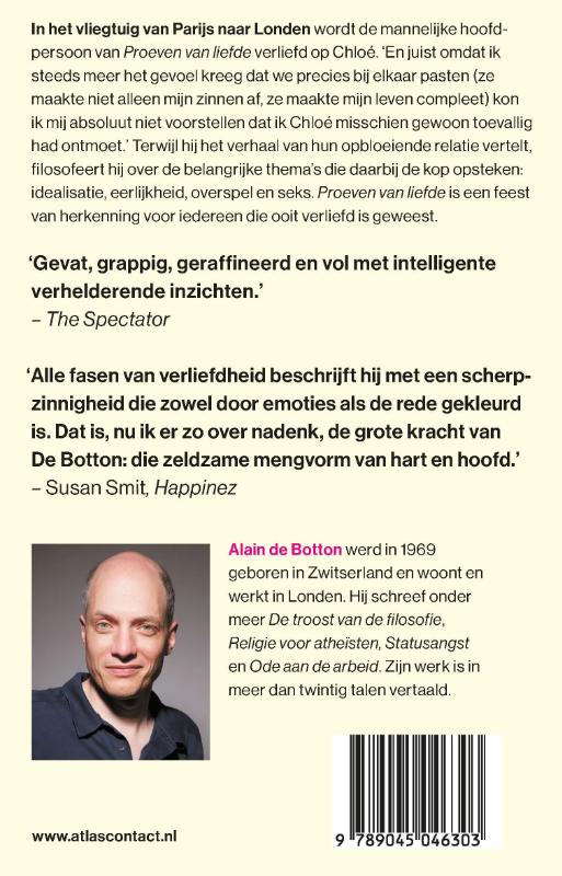 Achterkant van Proeven van liefde