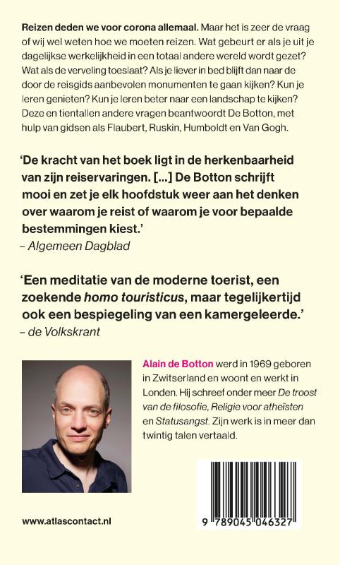 Achterkant van De kunst van het reizen
