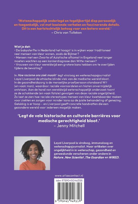 Achterkant van Hoe racisme ons ziek maakt