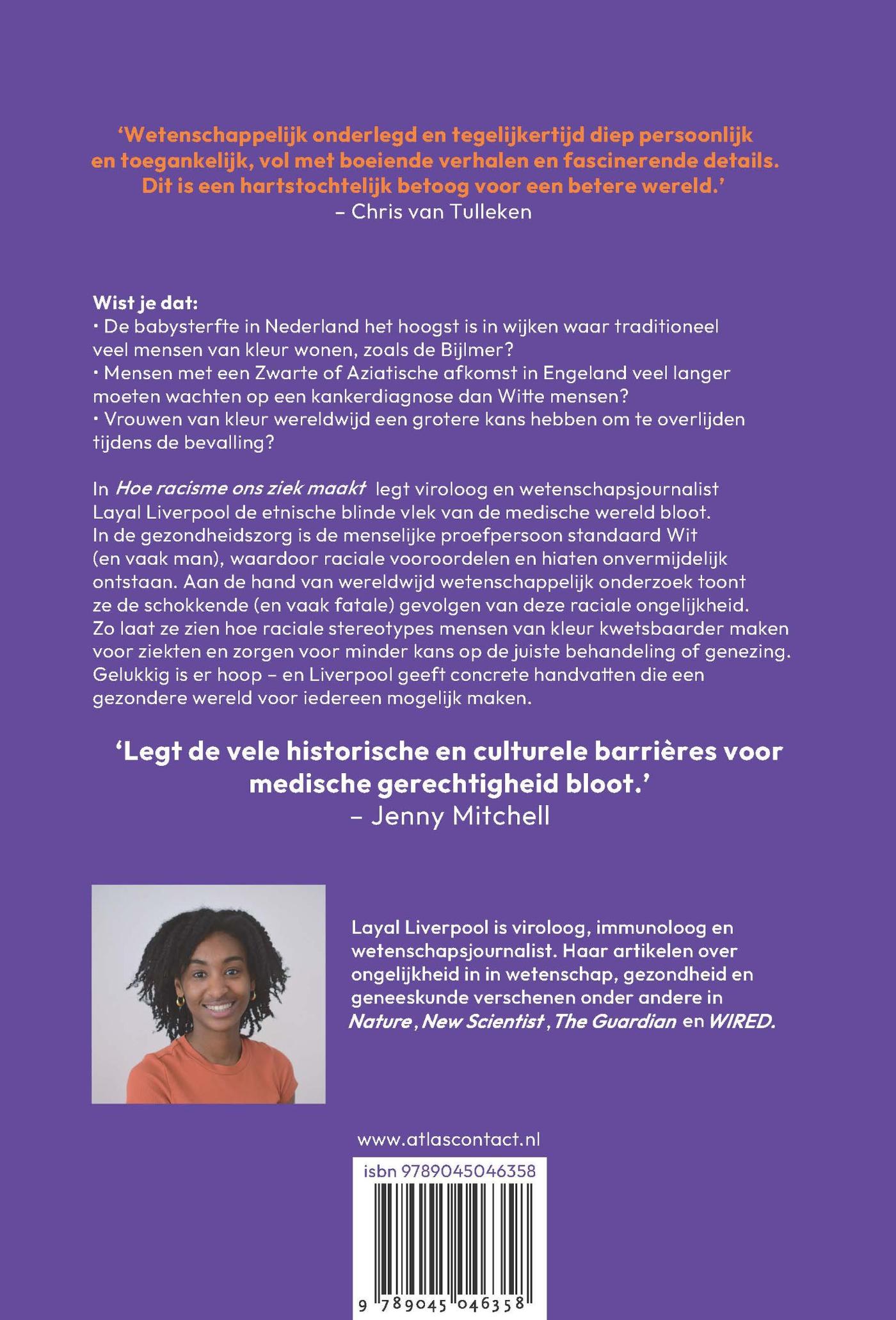 Achterkant van Hoe racisme ons ziek maakt