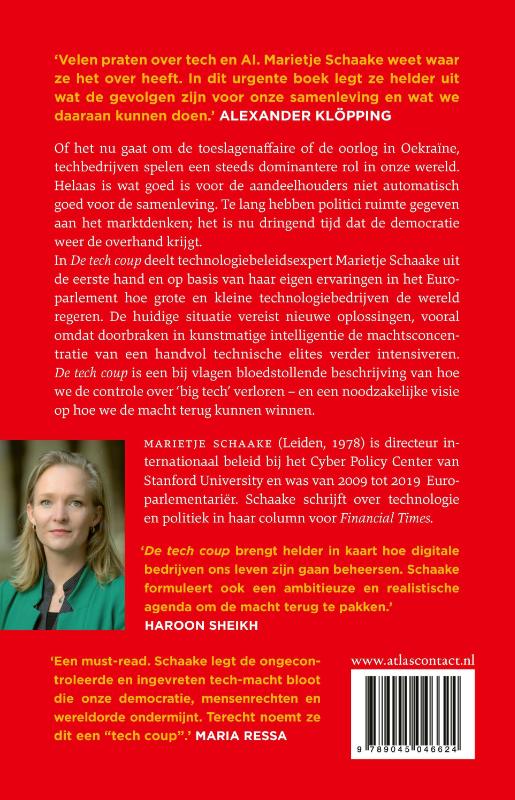 Achterkant van De tech coup