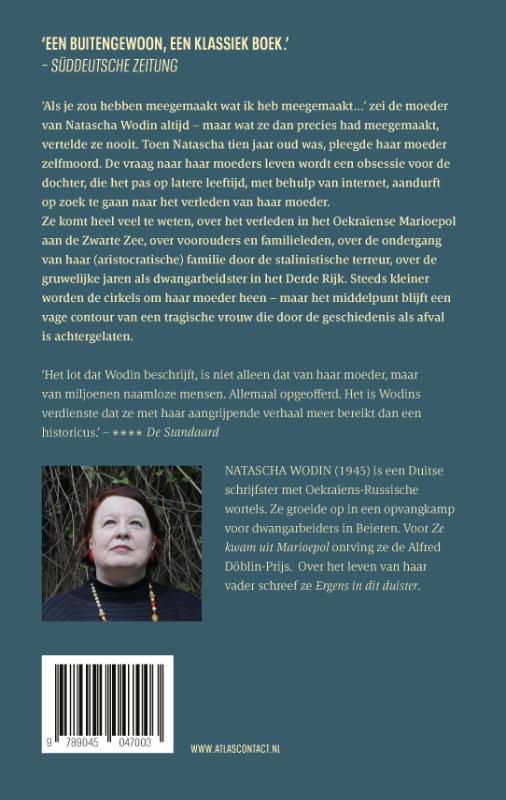 Achterkant van Ze kwam uit Marioepol