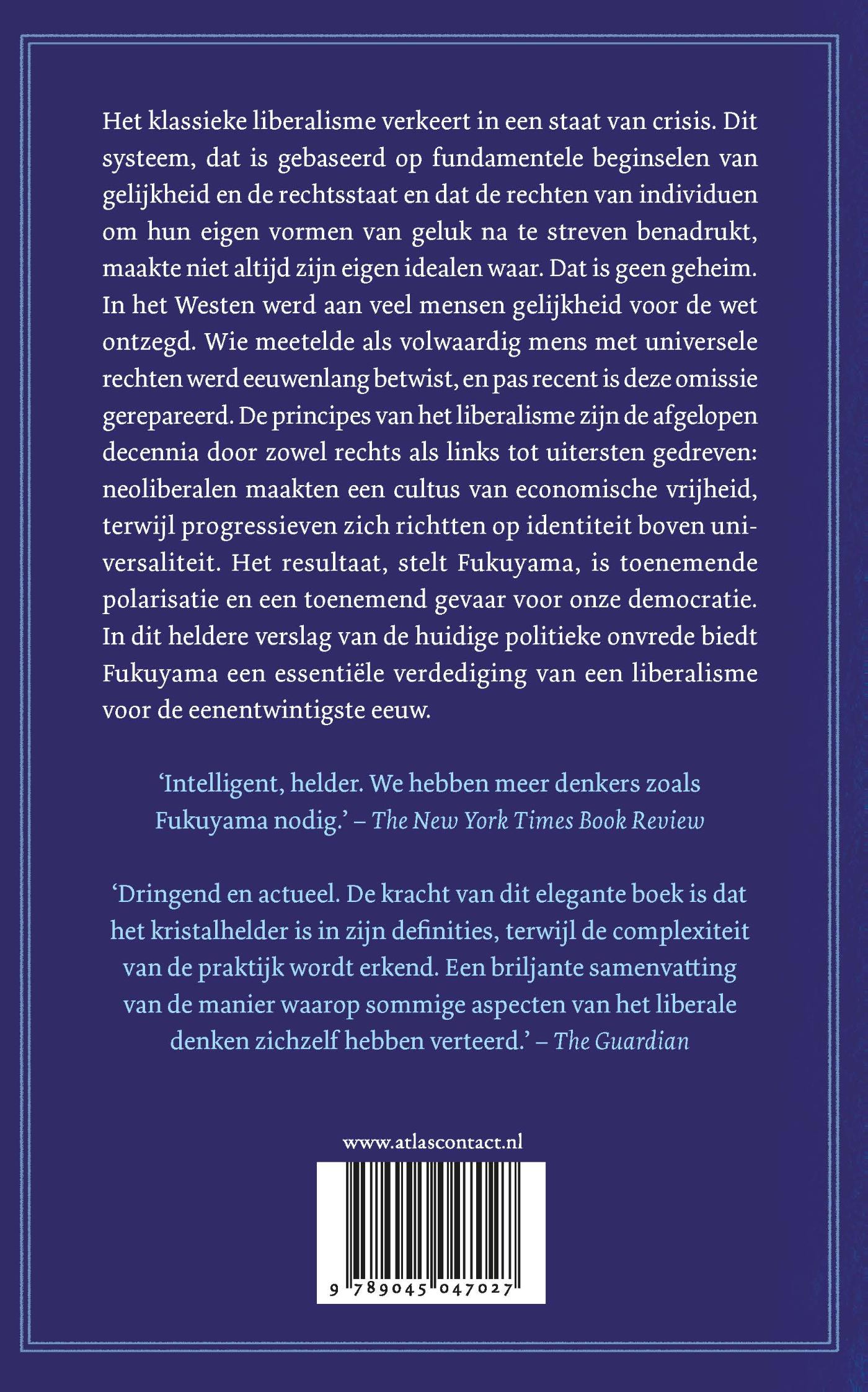 Achterkant van Het liberalisme en zijn schaduwzijden