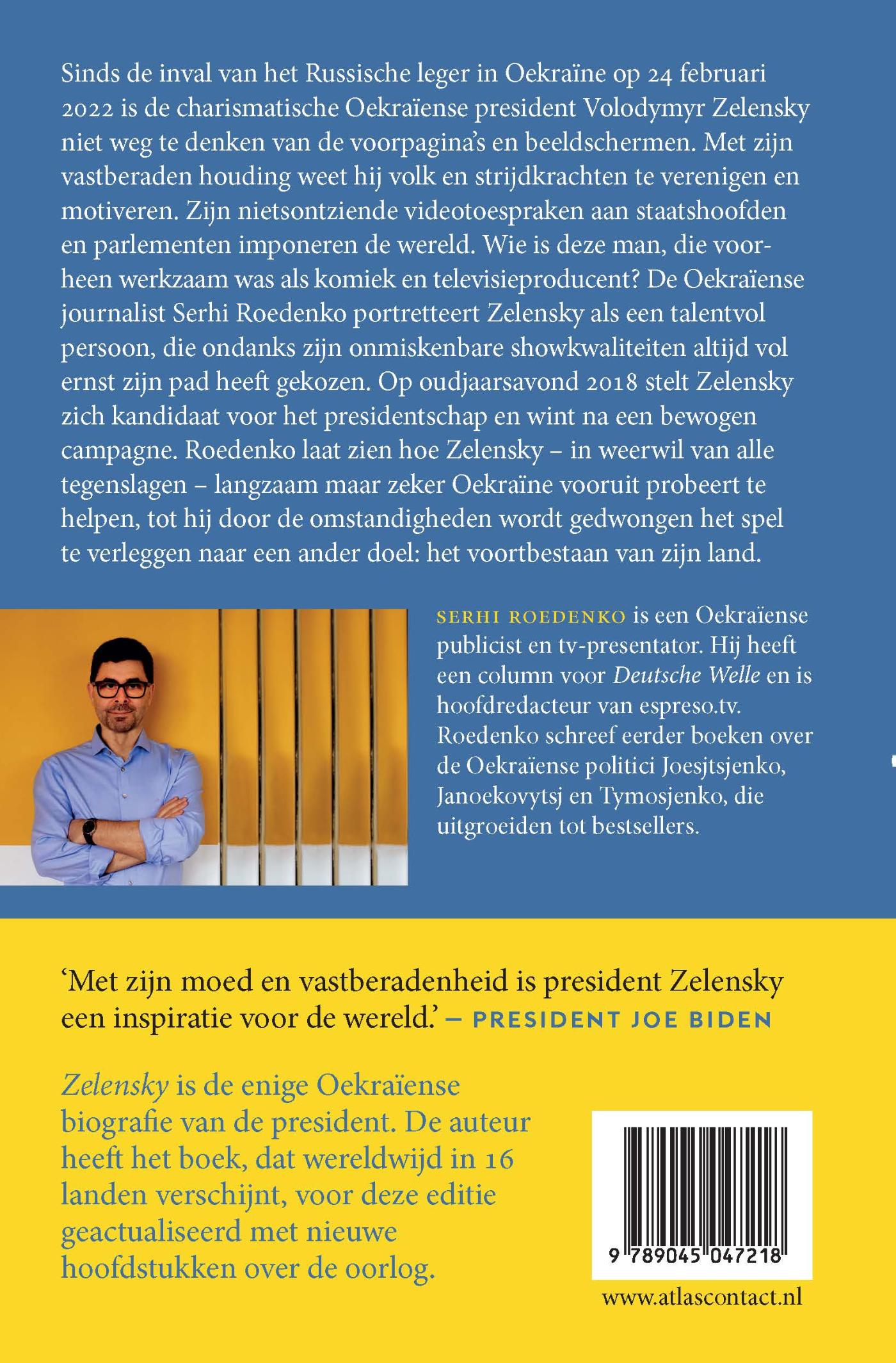 Achterkant van Zelensky