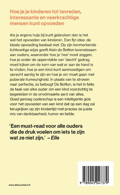 Achterkant van Goed genoeg ouderschap
