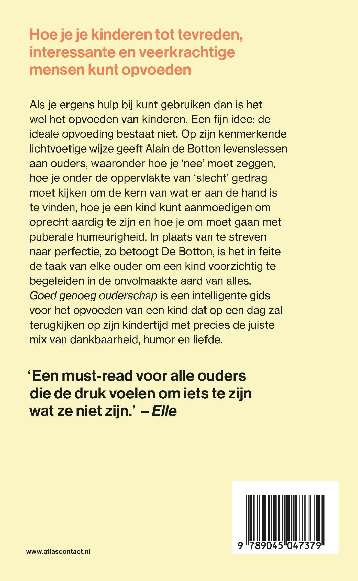 Achterkant van Goed genoeg ouderschap