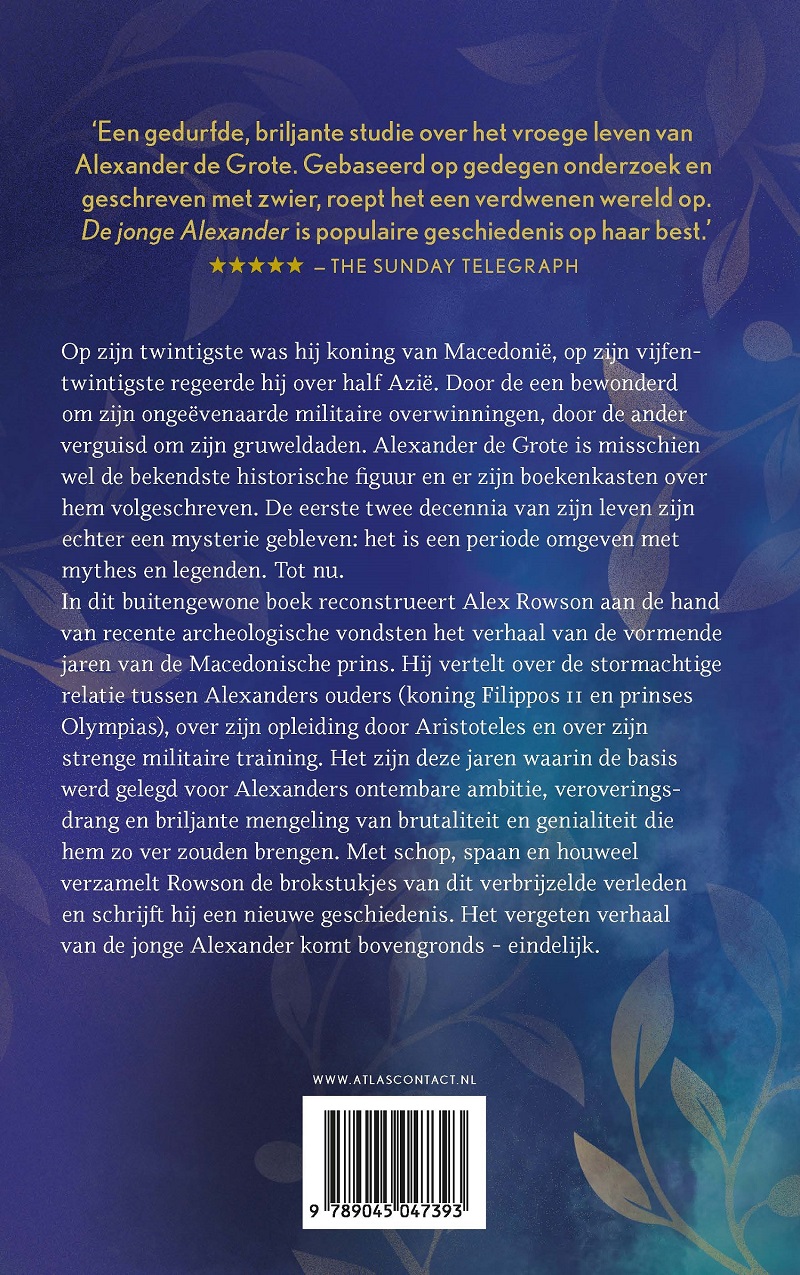 Achterkant van De jonge Alexander