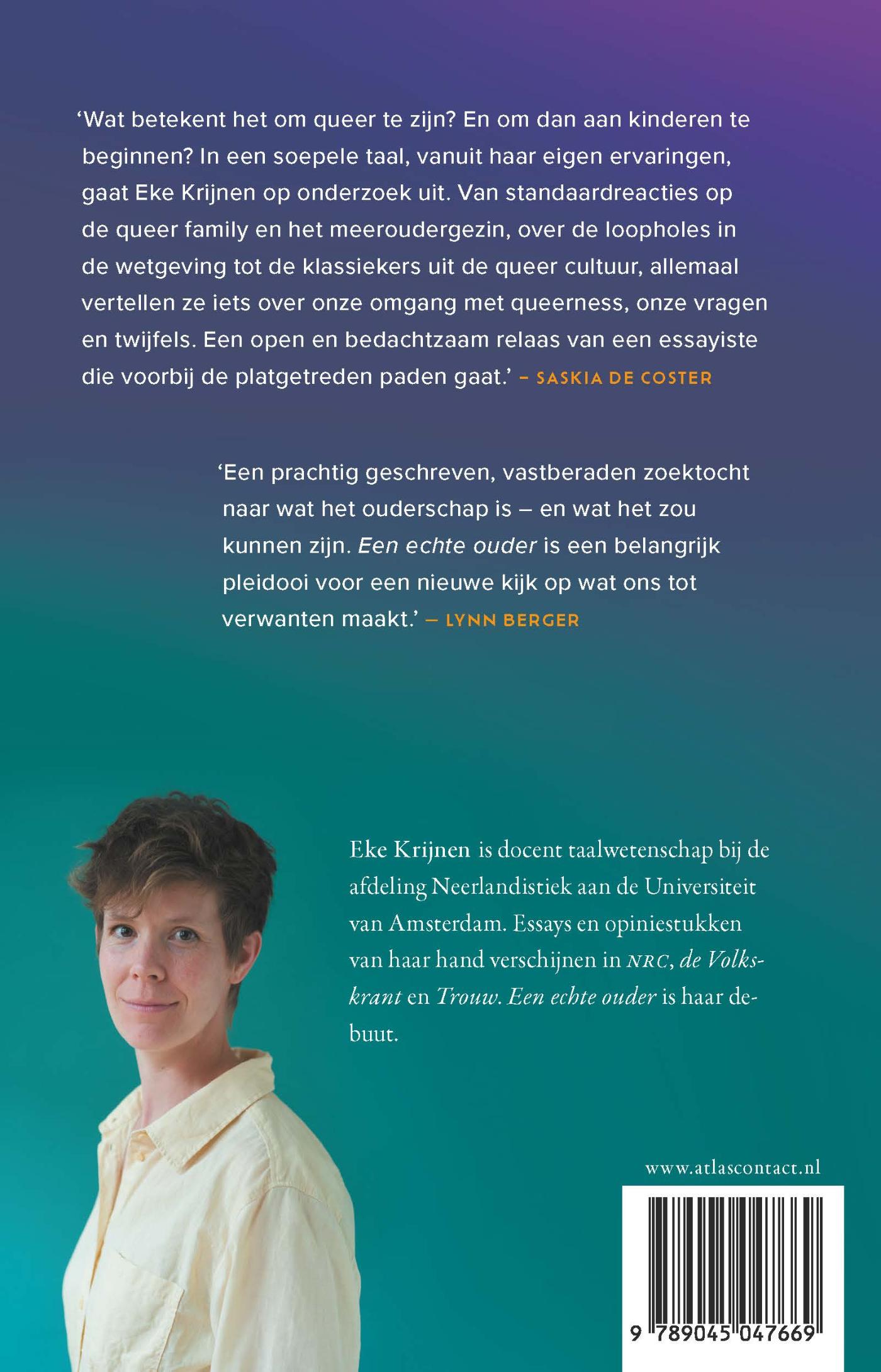 Achterkant van Een echte ouder