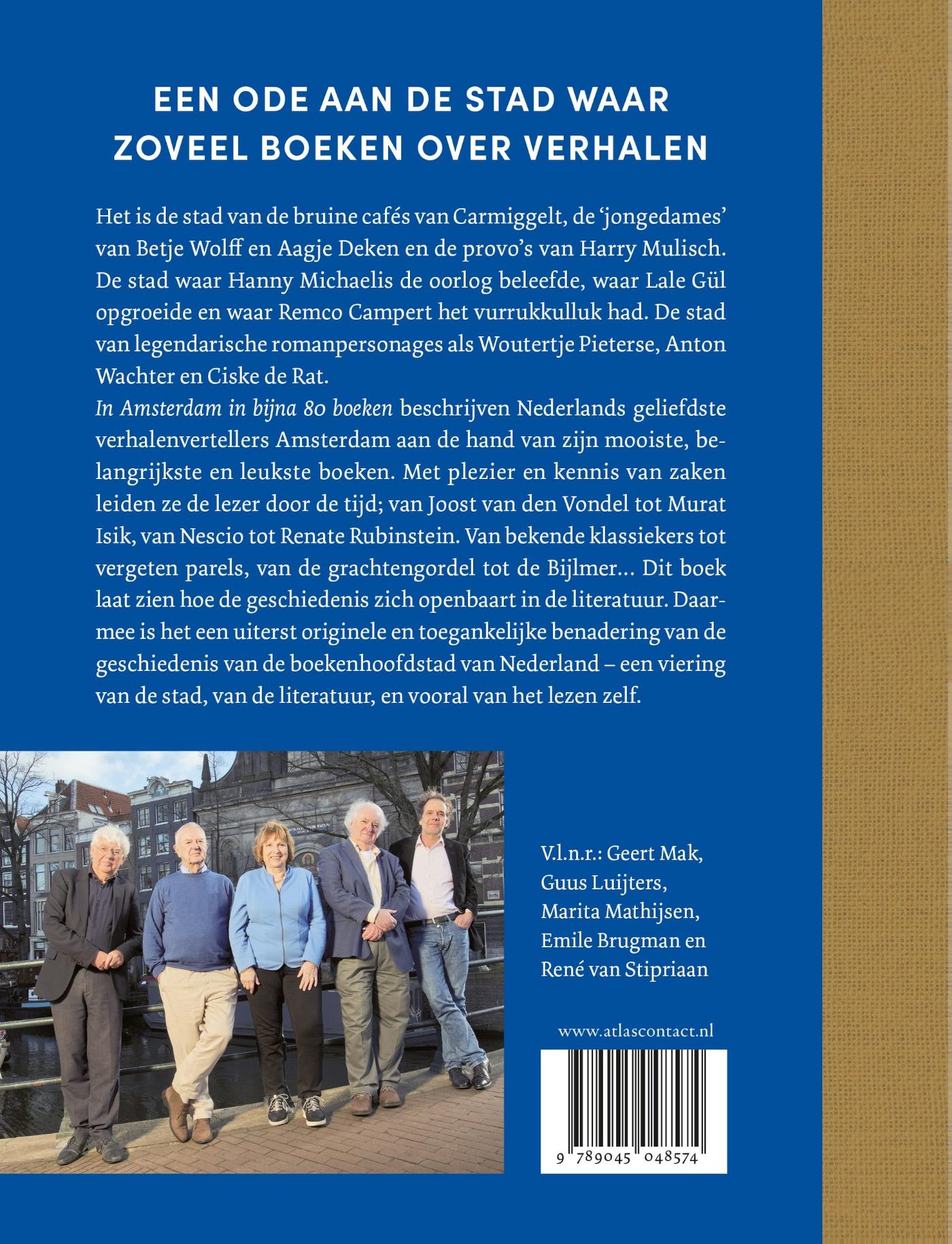Achterkant van Amsterdam in bijna 80 boeken
