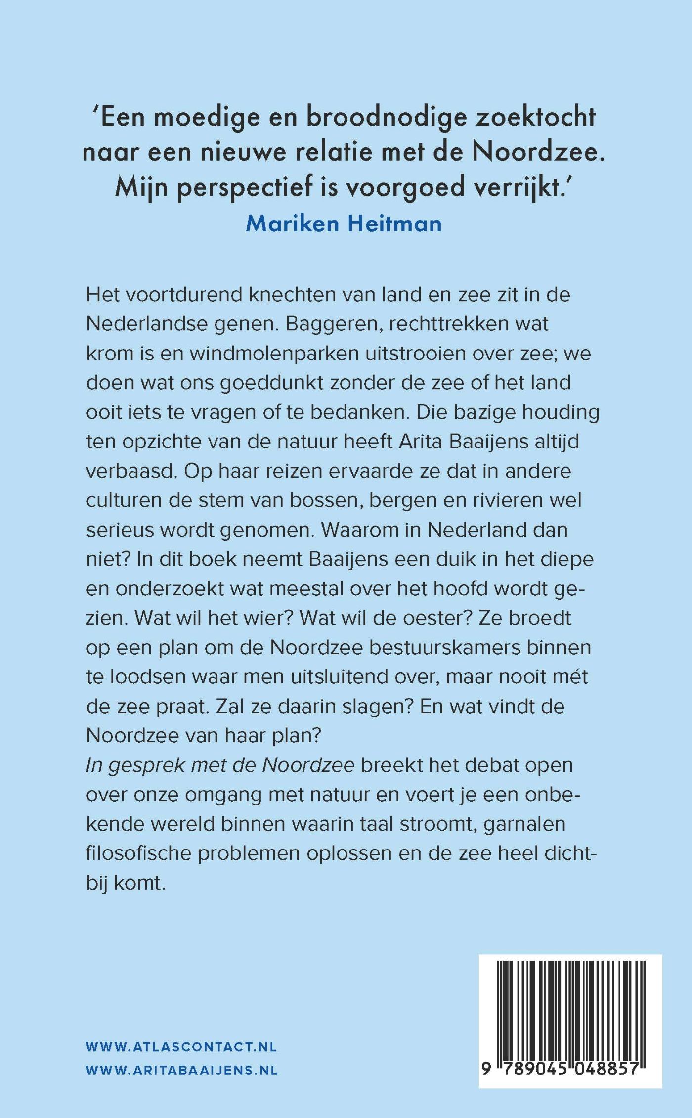 Achterkant van In gesprek met de Noordzee