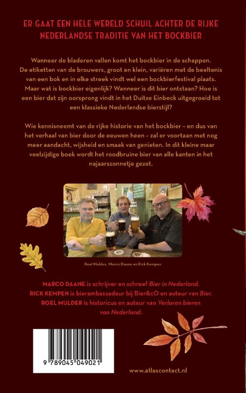 Achterkant van Het bockbierboek