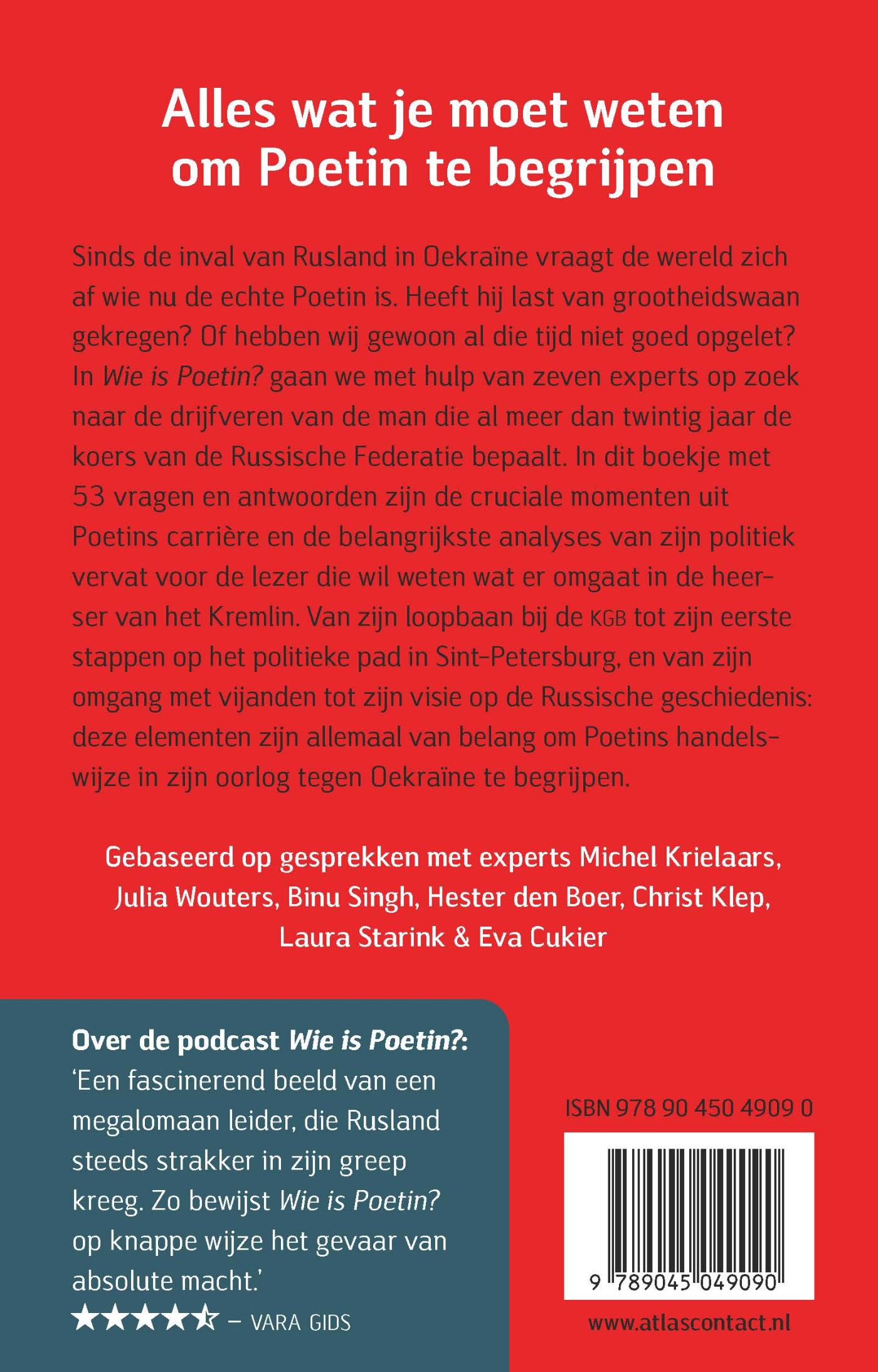 Achterkant van Wie is Poetin?