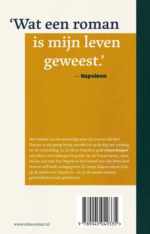 Achterkant van De kleine Napoleon