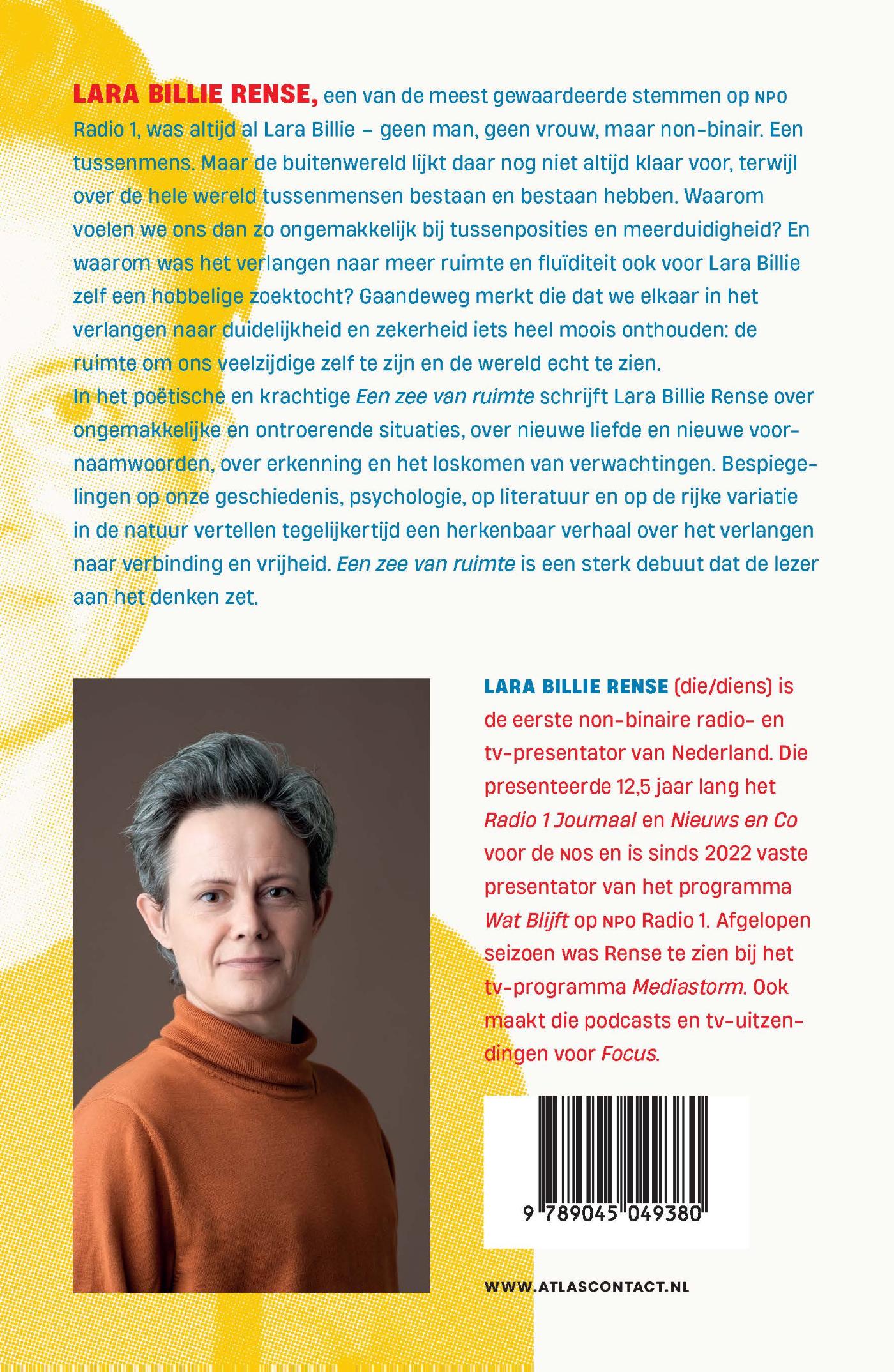 Achterkant van Een zee van ruimte