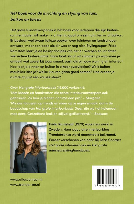 Achterkant van Het grote tuinontwerpboek