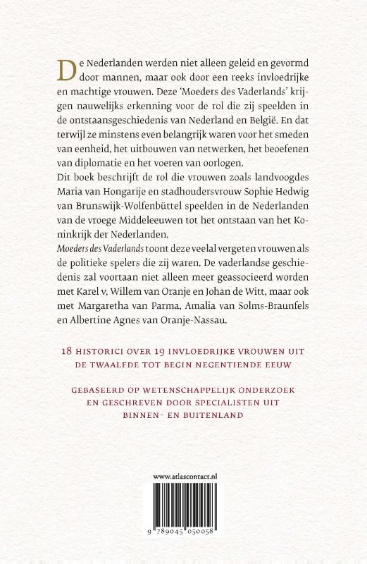 Achterkant van Moeders des Vaderlands