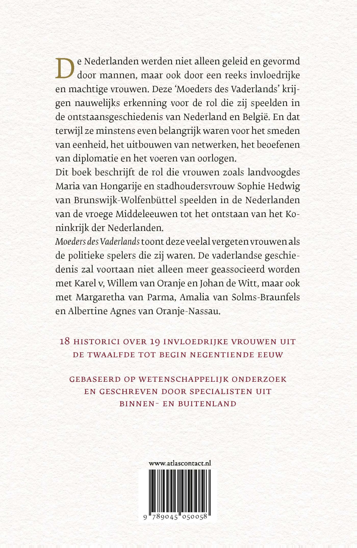 Achterkant van Moeders des Vaderlands