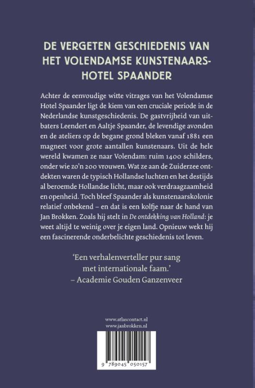 Achterkant van De ontdekking van Holland