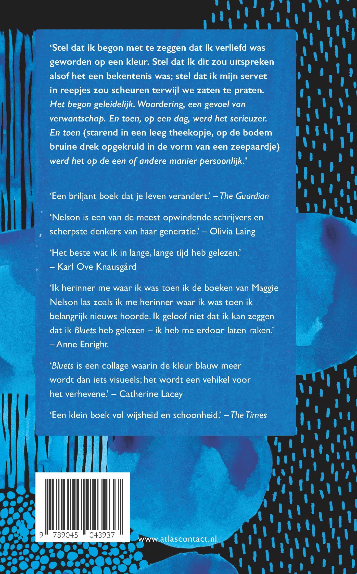 Achterkant van Bluets