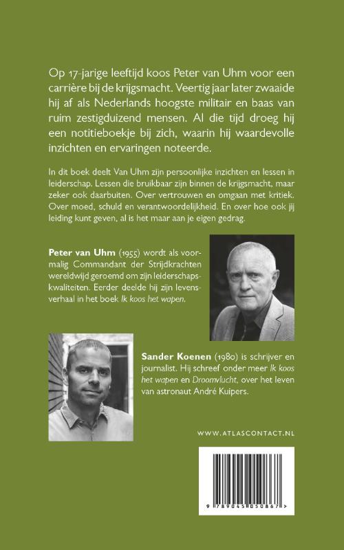 Achterkant van Notities van een generaal