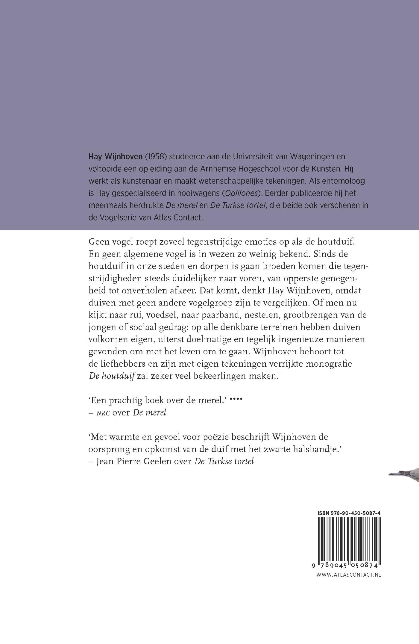 Achterkant van De houtduif