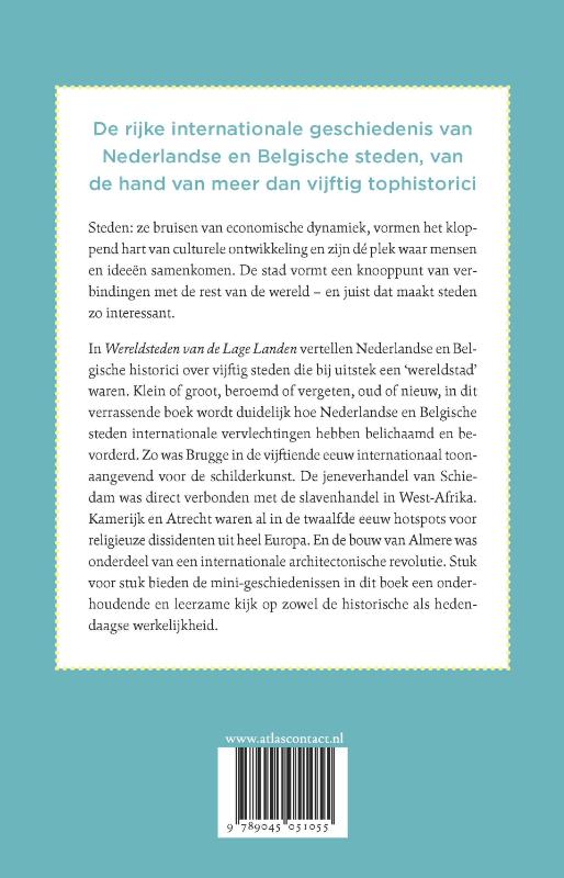 Achterkant van Wereldsteden van de Lage Landen