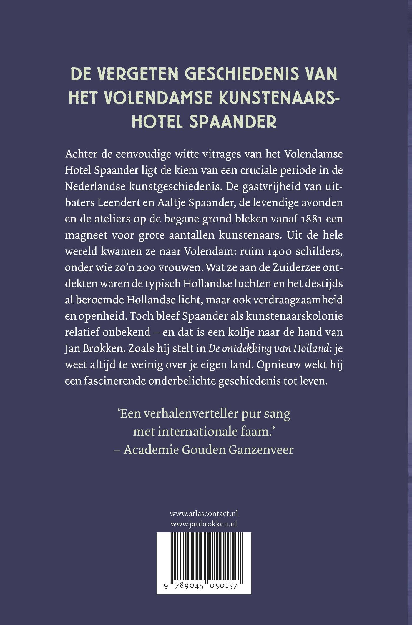 Achterkant van De ontdekking van Holland