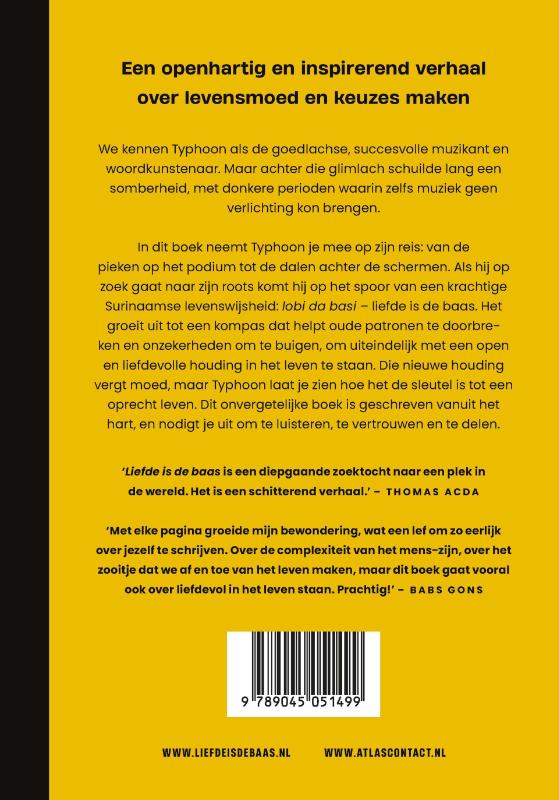 Achterkant van Liefde is de baas