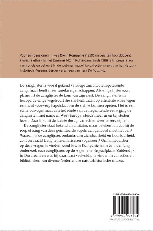 Achterkant van De zanglijster