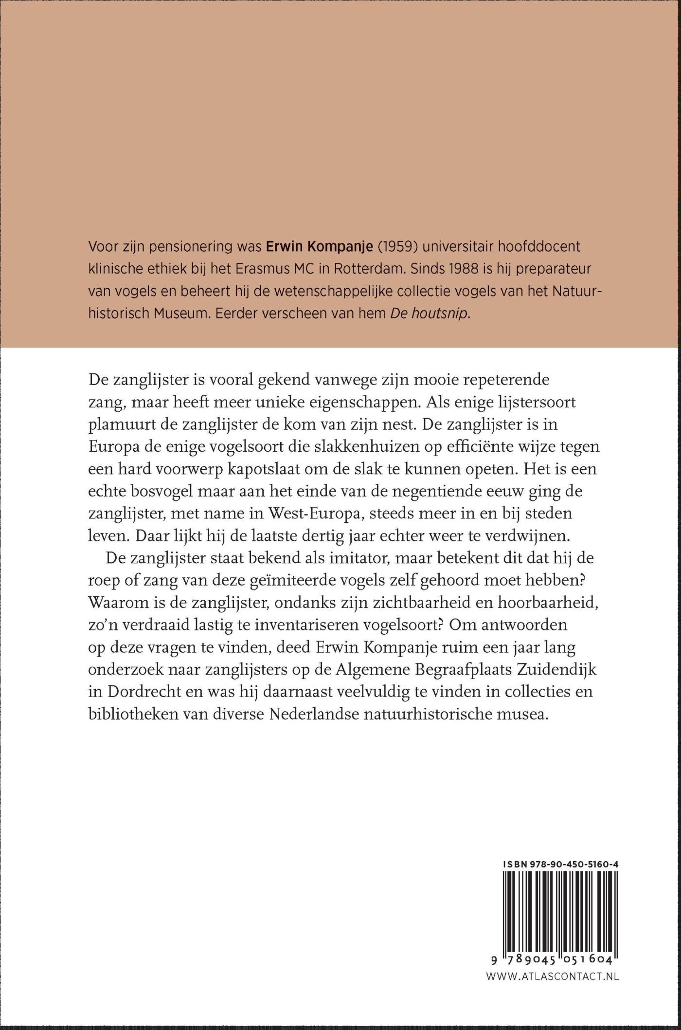 Achterkant van De zanglijster