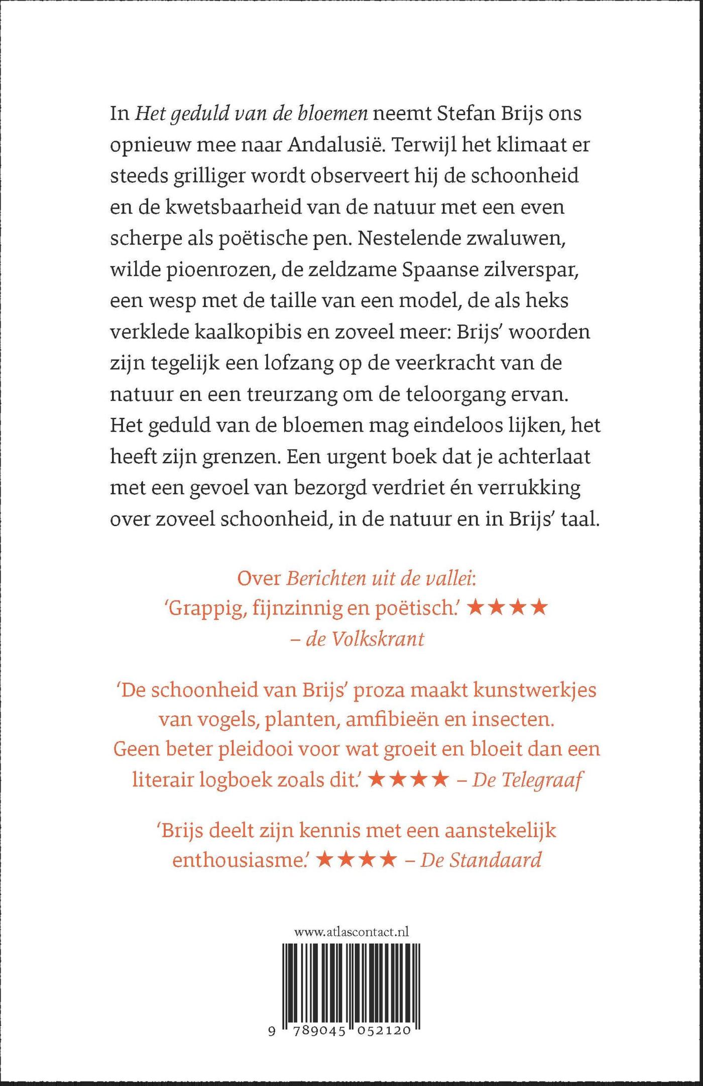 Achterkant van Het geduld van de bloemen