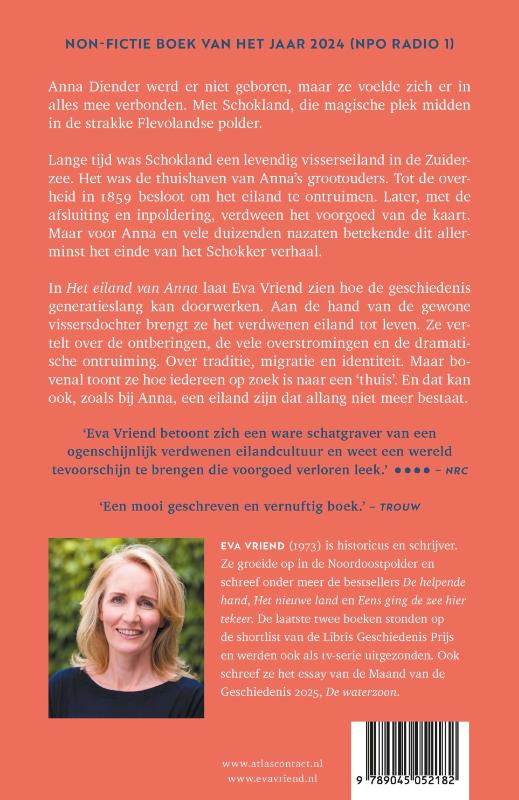 Achterkant van Het eiland van Anna