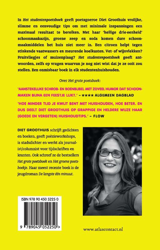 Achterkant van Het studentenpoetsboek