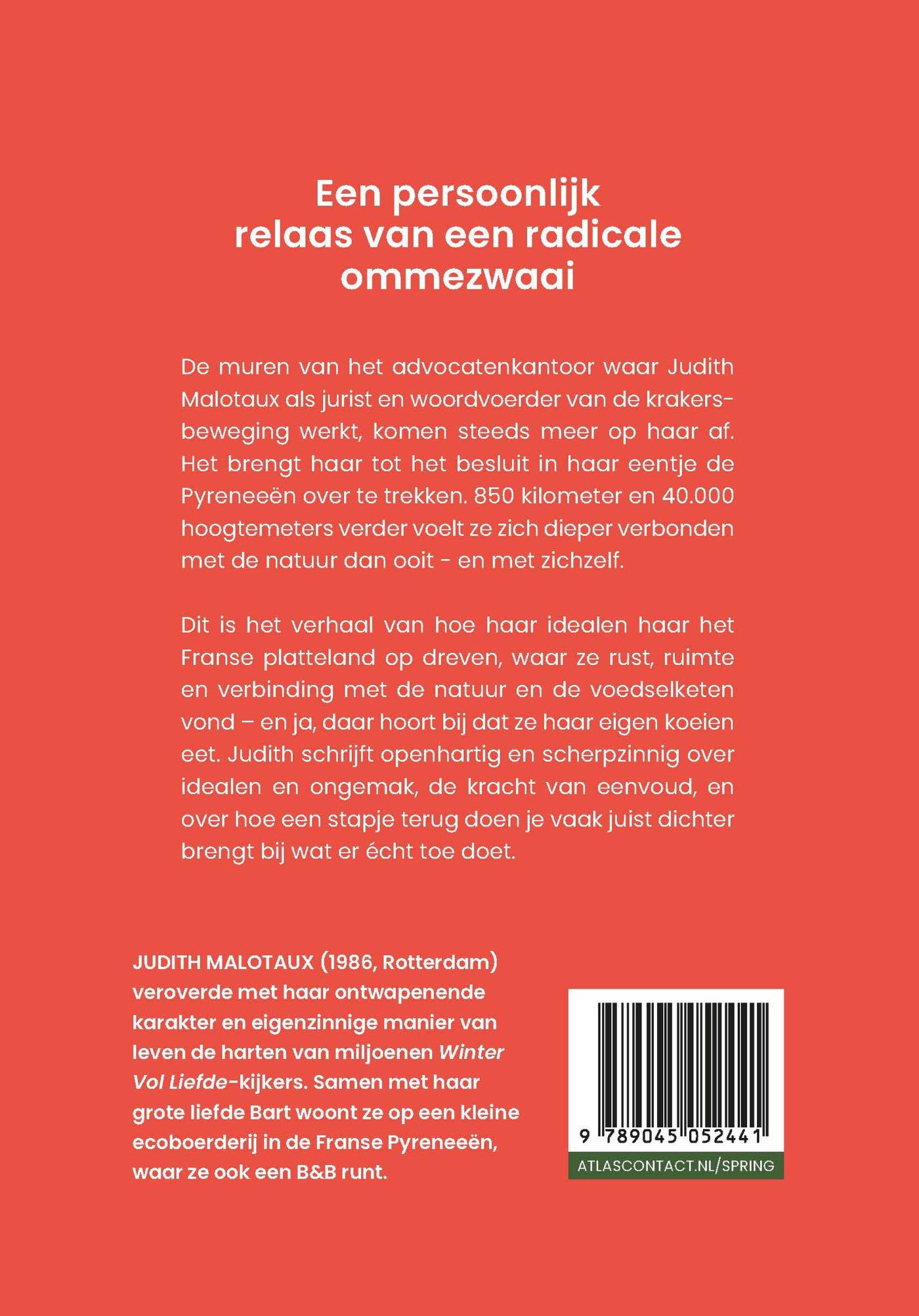 Achterkant van Boer in de bergen