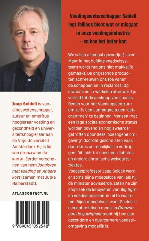 Achterkant van Grenzen aan de gulzigheid