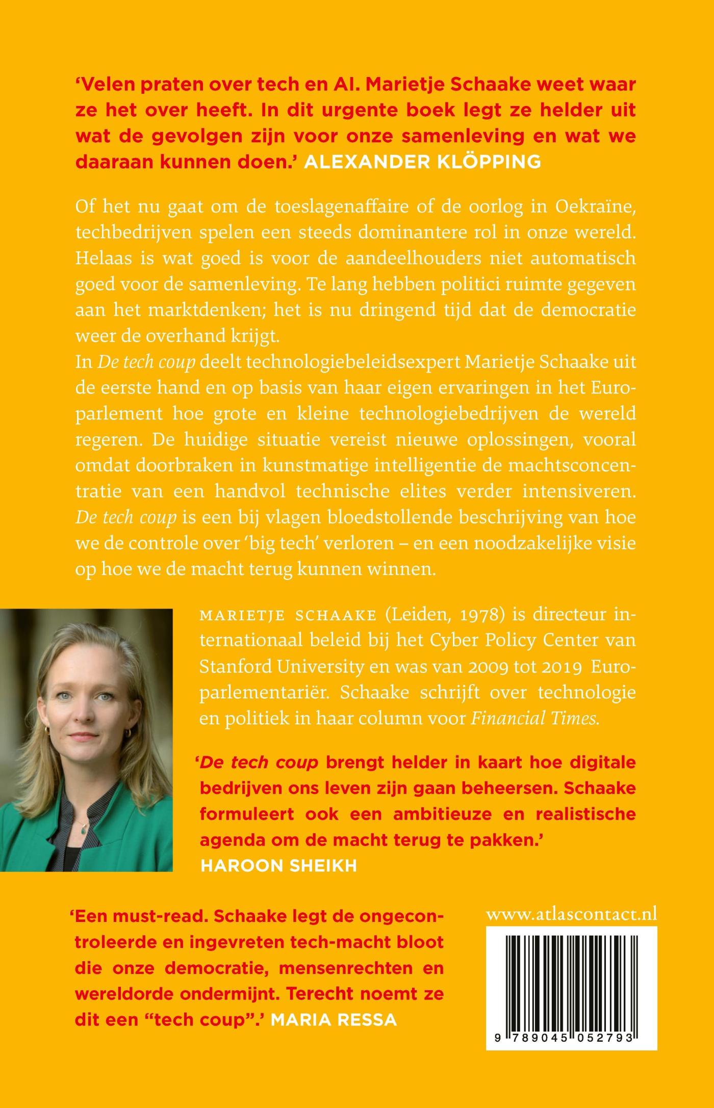 Achterkant van De tech coup
