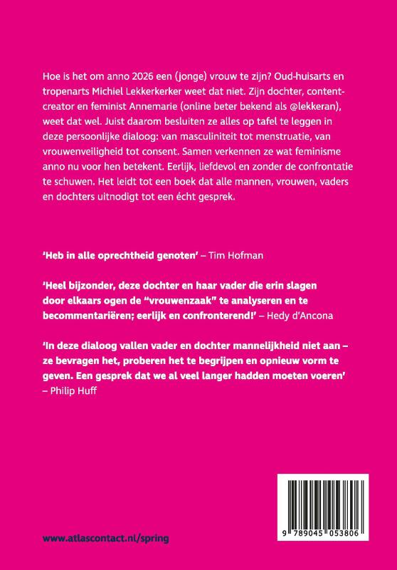 Achterkant van Gesprekken die je nooit met je vader voert