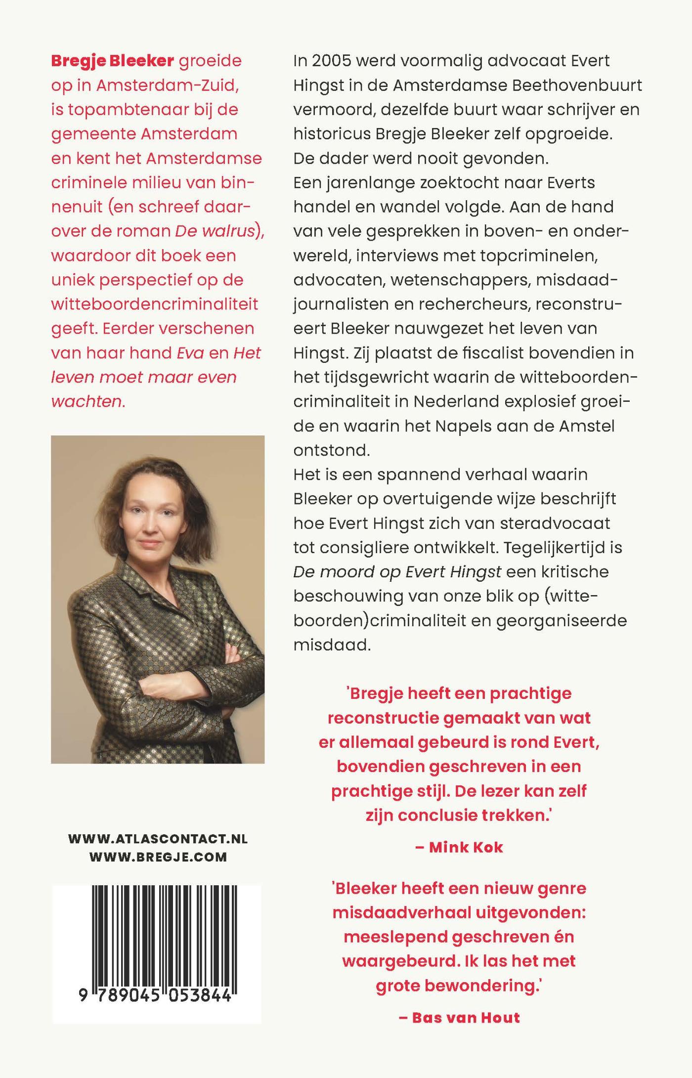 Achterkant van De moord op Evert Hingst