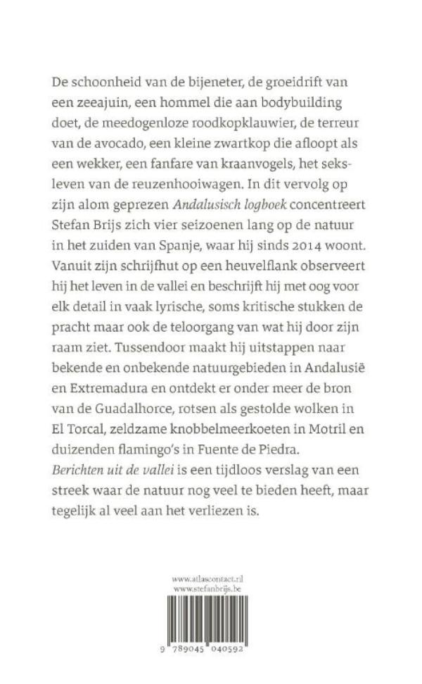 Achterkant van Berichten uit de vallei