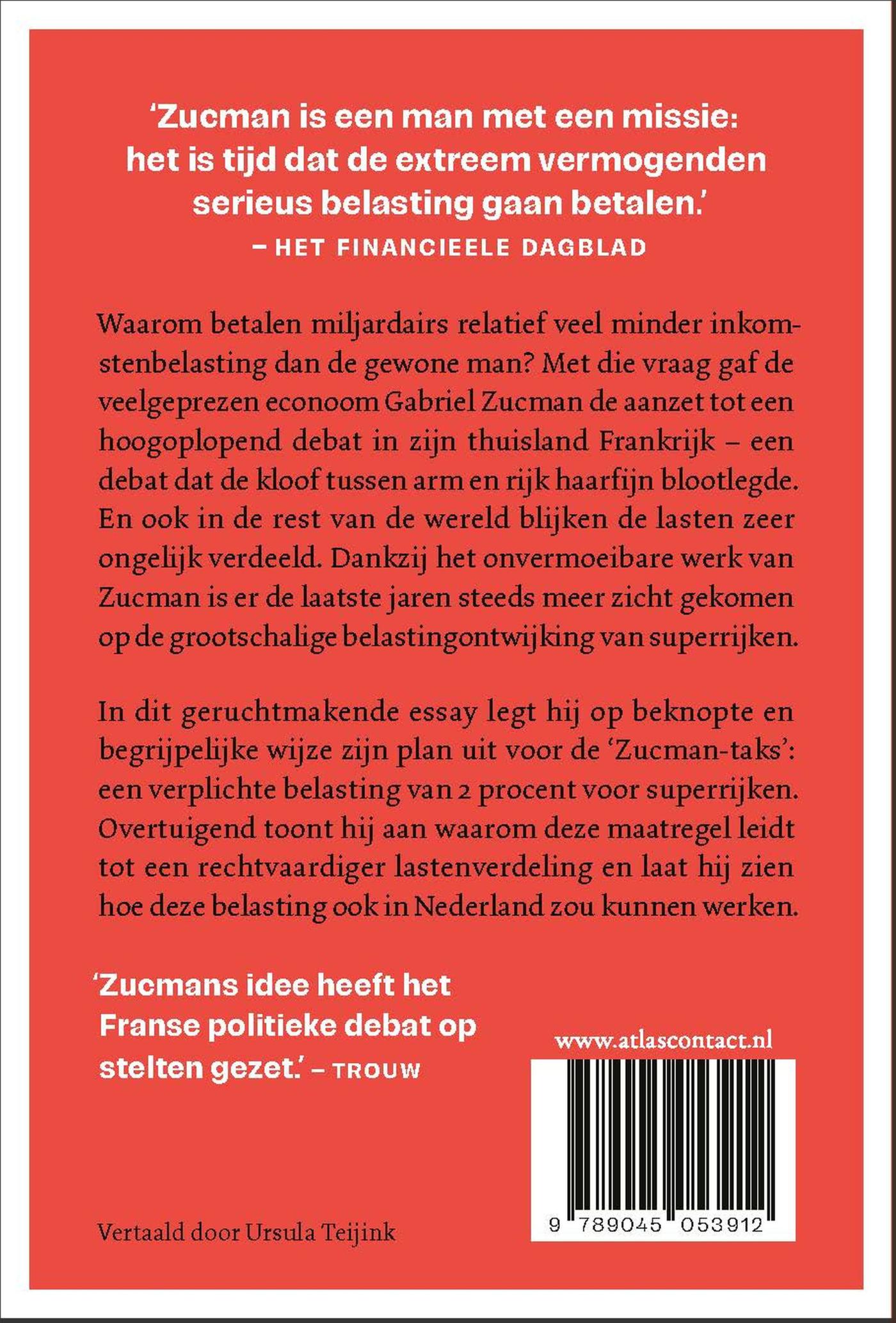 Achterkant van Miljardairs betalen geen inkomstenbelasting